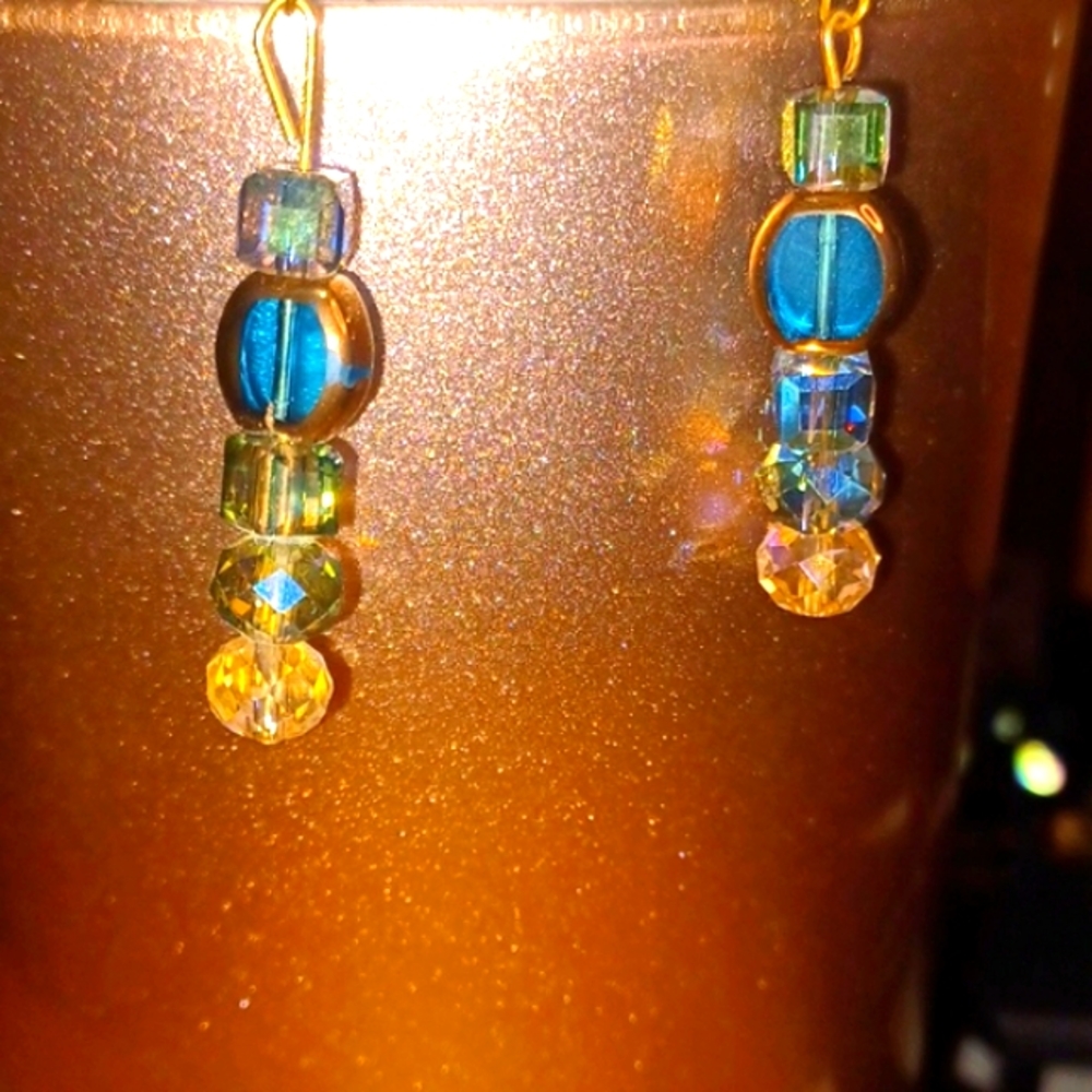 💜🎉🩷Sherbert Nebula Earrings